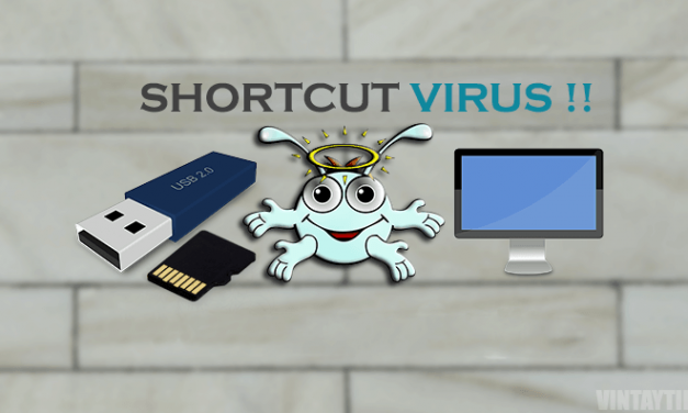 Menghilangkan atau  menghapus Virus Shortcut tanpa Antivirus