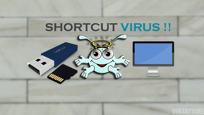 Menghilangkan atau  menghapus Virus Shortcut tanpa Antivirus